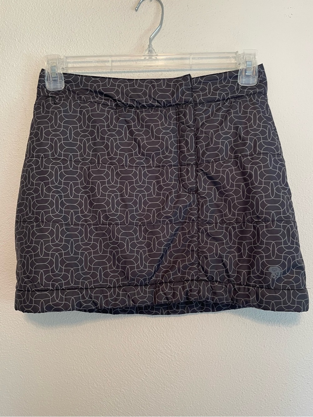 Mountain Hardwear Insulated Puffer Mini Skirt Black and Gray small
